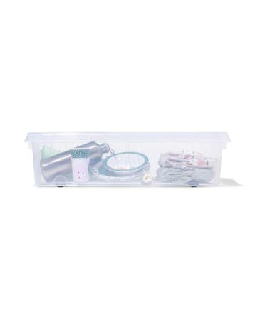 HEMA Opbergbox Paris transparant 31L, Verzenden, Nieuw