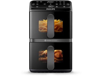 Philips 4000 Series - Dual-Stacked Dubbele Airfryer - 10 L -, Verzenden, Zo goed als nieuw