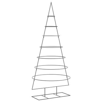 Minimalistische kerstboom 210cm zwart | retourdeal 56% ko..., Ophalen of Verzenden, Zo goed als nieuw