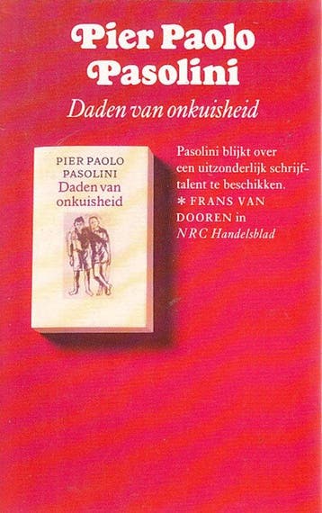Daden van onkuisheid ; Amado mio - Pier Paolo Pasolini, Verzenden, Gelezen, Pier Paolo Pasolini
