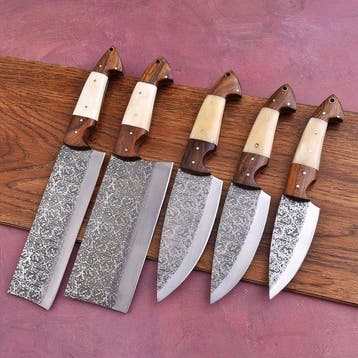 Keukenmes - Chefs knife - Hoogwaardig staal-, hout- en