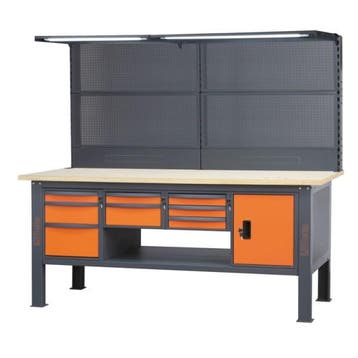 Beta C58BC Uitgebreide Werkbank met 8 laden, deurmodule en, Verzenden