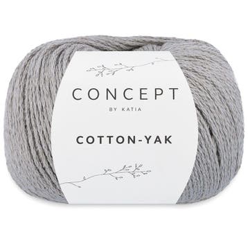 Katia Concept Cotton-Yak - 112 grijs - Katoen / Jakwol Gar, Ophalen of Verzenden, Nieuw