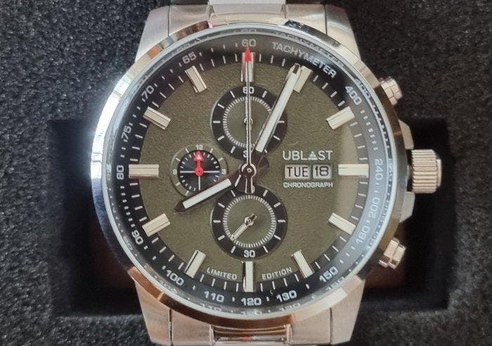 Ublast - Pit Stop - Chronograph - Zonder minimumprijs -, Sieraden, Tassen en Uiterlijk, Horloges | Heren