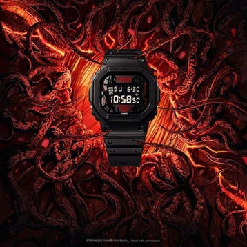 Stranger Things DW-5600STT-1 Casio G-Shock Watch Japan, Nieuw