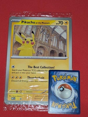 Pokémon - 1 Verzegelde kaart - Pikachu Promo card, Foil,, Nieuw
