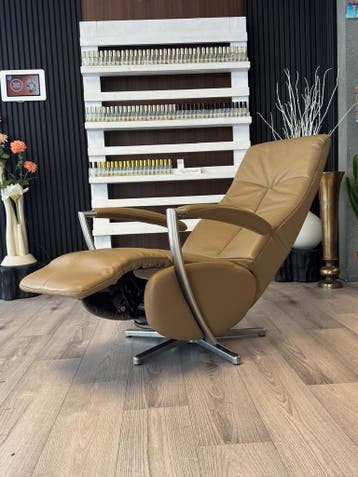 De Toekomst leren sta op stoel - relaxfauteuil, goede staat, Minder dan 75 cm, Ophalen of Verzenden, Zo goed als nieuw, 50 tot 75 cm