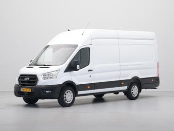 Ford Transit L4H3 350 2.0TDCI 130pk RWD 3.5T Trend, Stof, Gebruikt, Wit, Dealer onderhouden