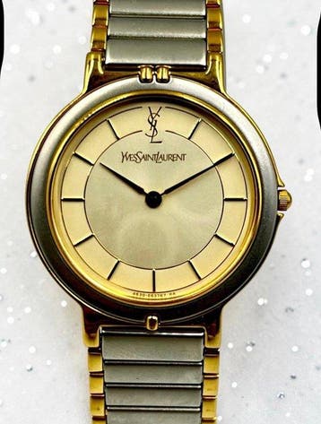 Yves Saint Laurent - Two Tone - Gold Dial - Vintage - Unisex, Nieuw