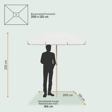 2dekans | LifeGoods Parasol - Tuin - Balkonparasol -, Ophalen of Verzenden, Zo goed als nieuw