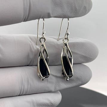 Zilver - Oorbellen - Natuurlijke spinel, Verzamelen