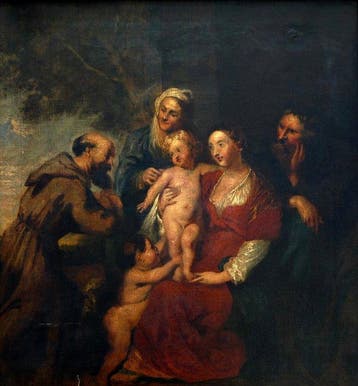 Peter Paul Rubens (1577-1640), Naar - Sainte Famille avec