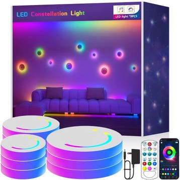 LED RGB Wandlamp – Creatieve Verlichting met Muzieksync, Verzenden, Nieuw