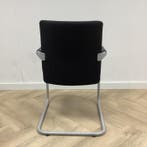 Dauphin vergaderstoel, zwart - chroom, Huis en Inrichting, Stoelen, Gebruikt, Zwart, Ophalen of Verzenden, Eén