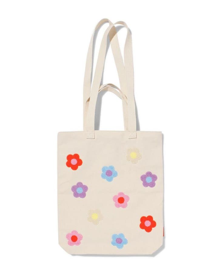 HEMA Canvas tas 42x36cm bloem van €7.99 voor €6 sale, Sieraden, Tassen en Uiterlijk, Tassen | Damestassen, Nieuw, Verzenden