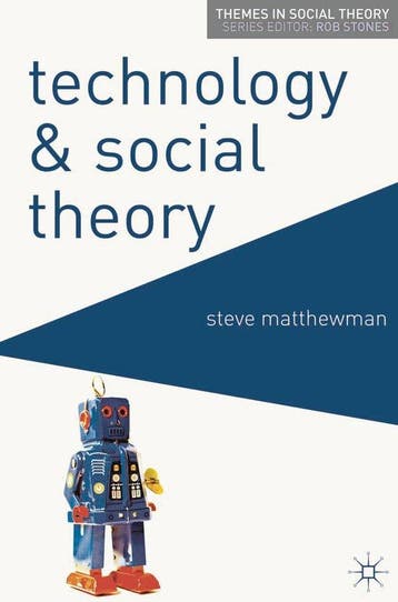 9780230577572 Technology And Social Theory | Tweedehands, Verzenden, Zo goed als nieuw, Steve Matthewman