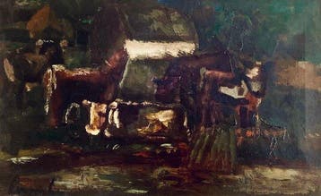 Constant Permeke (1886 - 1952) - Koeien op het erf