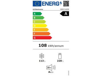 LG GBBS716AMB - Fit&Max koel-vriescombinatie - 333 l -, Verzenden, Zo goed als nieuw