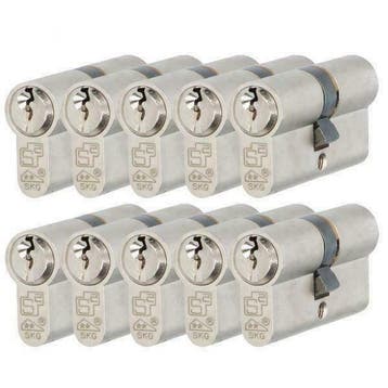 10 gelijke cilinders 30/30 skg  * * 30 genummerde sleutels, Verzenden, Nieuw, Koper of Messing, Slot