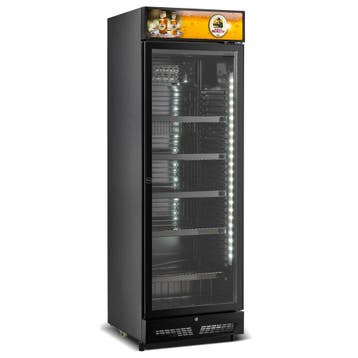 Birra Moretti bierkoelkast glasdeur 400 liter Blackline, Nieuw in verpakking, Koelen en Vriezen