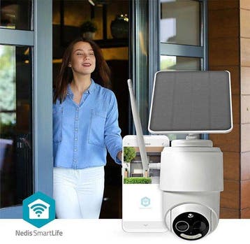 Nedis SmartLife Camera voor Buiten - Full HD 1080p - Pan til, Verzenden, Zo goed als nieuw
