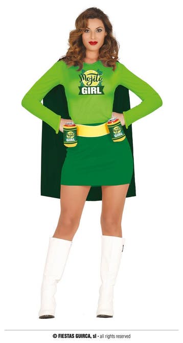 Mojito kostuum dames, Verzenden, Nieuw, Feestartikel