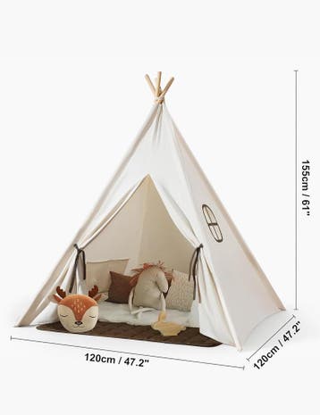Speeltent - Kindertent - Speelhuisje - Met verlichting - Bei, Verzenden, Zo goed als nieuw