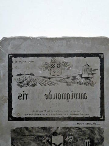 Drukblokken - Sauvignon de Saint-Bris - antique lithographic