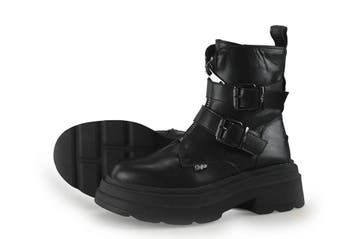 Buffalo Biker boots in maat 39 Zwart, Kleding | Dames, Verzenden, Zwart, Overige typen, Zo goed als nieuw