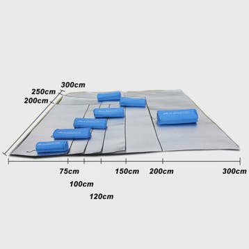 Isolerende Camping Mat: Foam & Aluminium Folie voor Warmte &, Vakantie, Campings