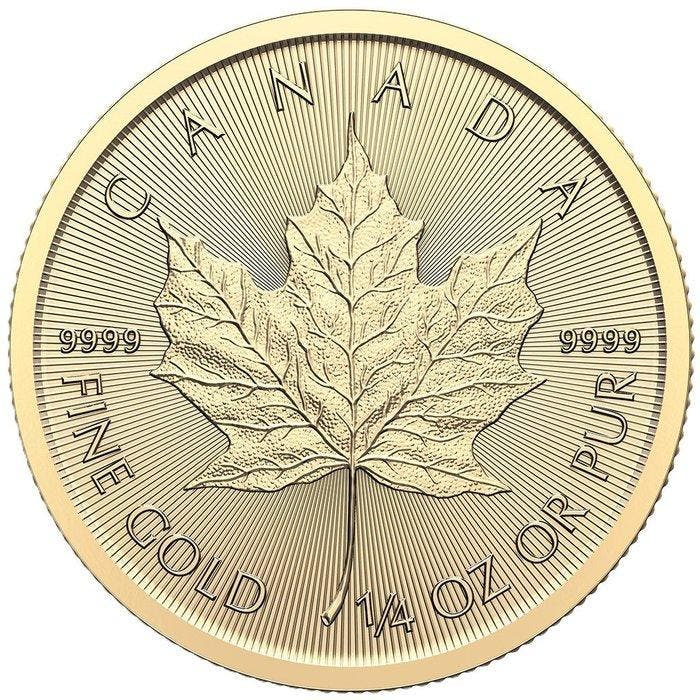 1/4 oz - Goud .999 - Goldmünze Maple Leaf Random Years -, Postzegels en Munten, Edelmetalen en Baren