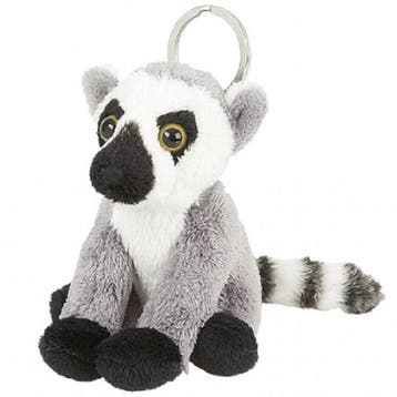 Ravensden ringstaartmaki sleutelhanger - pluche - 10 cm, Verzenden, Nieuw