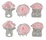 Haarspeld Haarklemmen 1cm – Roosjes – Lichtroze – Set van 6, Nieuw