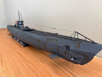 Modelschip - Model U-boot Type IXC (U67) – Zeer groot en, Nieuw
