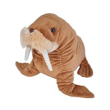 Wild Republic walrus knuffel - pluche - 30 cm - bruin, Verzenden, Nieuw