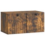 vidaXL Wandbeugel TV-kast Gerookt eiken 59,5 x 31 x 30 cm, Huis en Inrichting, Minder dan 50 cm, Verzenden, Nieuw, Minder dan 100 cm