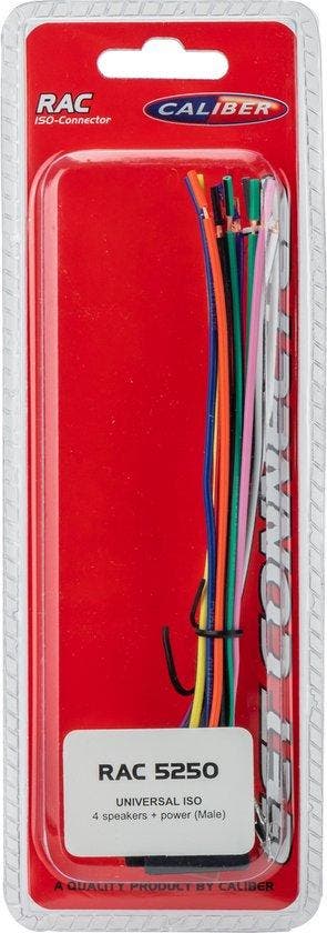 Caliber RAC5250 - Accessoire - Universele isostekker, Auto diversen, Verzenden, Nieuw