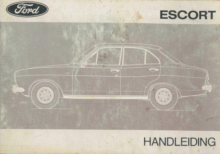 1974 Ford Escort Instructieboekje Handleiding Nederlands!, Auto diversen, Handleidingen en Instructieboekjes, Verzenden