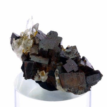 Kwarts op sideriet - Allevard, Belledonne, Alpen, Frankrijk, Verzamelen, Mineralen en Fossielen