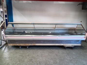 KMI Koeltoonbank met plaatkoeling – B382 x D140 x H121 cm –, Gebruikt