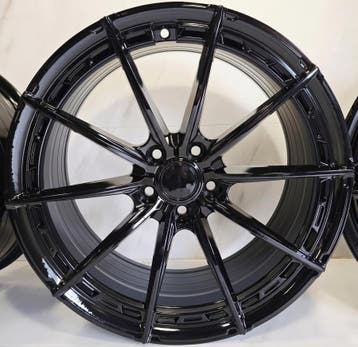 18 inch 5x108 JF Luxury XF006 Gloss Black 8J ET40 velgen, Auto-onderdelen, Banden en Velgen, Ophalen of Verzenden, Nieuw, 18 inch
