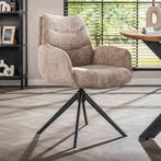 *WOONWINKEL* Draaibare Eetkamerstoel Met Pocketvering Zandkl, Huis en Inrichting, Stoelen, Verzenden, Nieuw