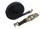 Spanband 15 meter | Zwart – 5cm breed band (Tent Onderdele, Verzenden, Nieuw