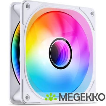 Jonsbo FR-606WR 120mm PWM Reverse Blade RGB White, Verzenden, Nieuw