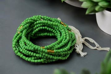 Waist Beads / Afrikaanse Heupketting - Abele - Groen (Tradit, Ophalen of Verzenden, Nieuw