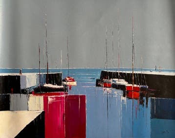 Michele Sartori (1972) - Geometrie al tramonto, Antiek en Kunst