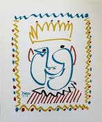 Pablo Picasso (1881-1973) - Le roi heureux / Carnaval, Antiek en Kunst