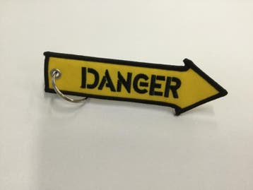 Danger sleutelhanger, Ophalen of Verzenden, Nieuw