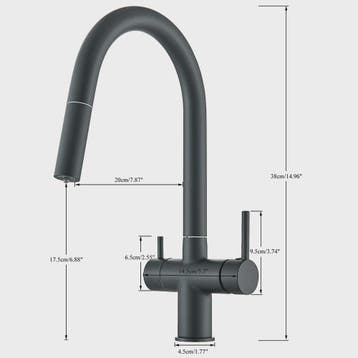 Keukenmengkraan met Uittrekbare Douchekop en Waterfilter - M, Verzenden, Nieuw
