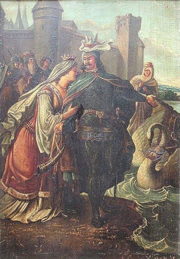 Karl Schröter (1827-1909) - Elsas Abschied von Lohengrin -